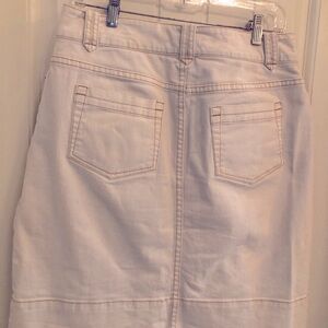 Boden White Denim Skirt, Size 10US